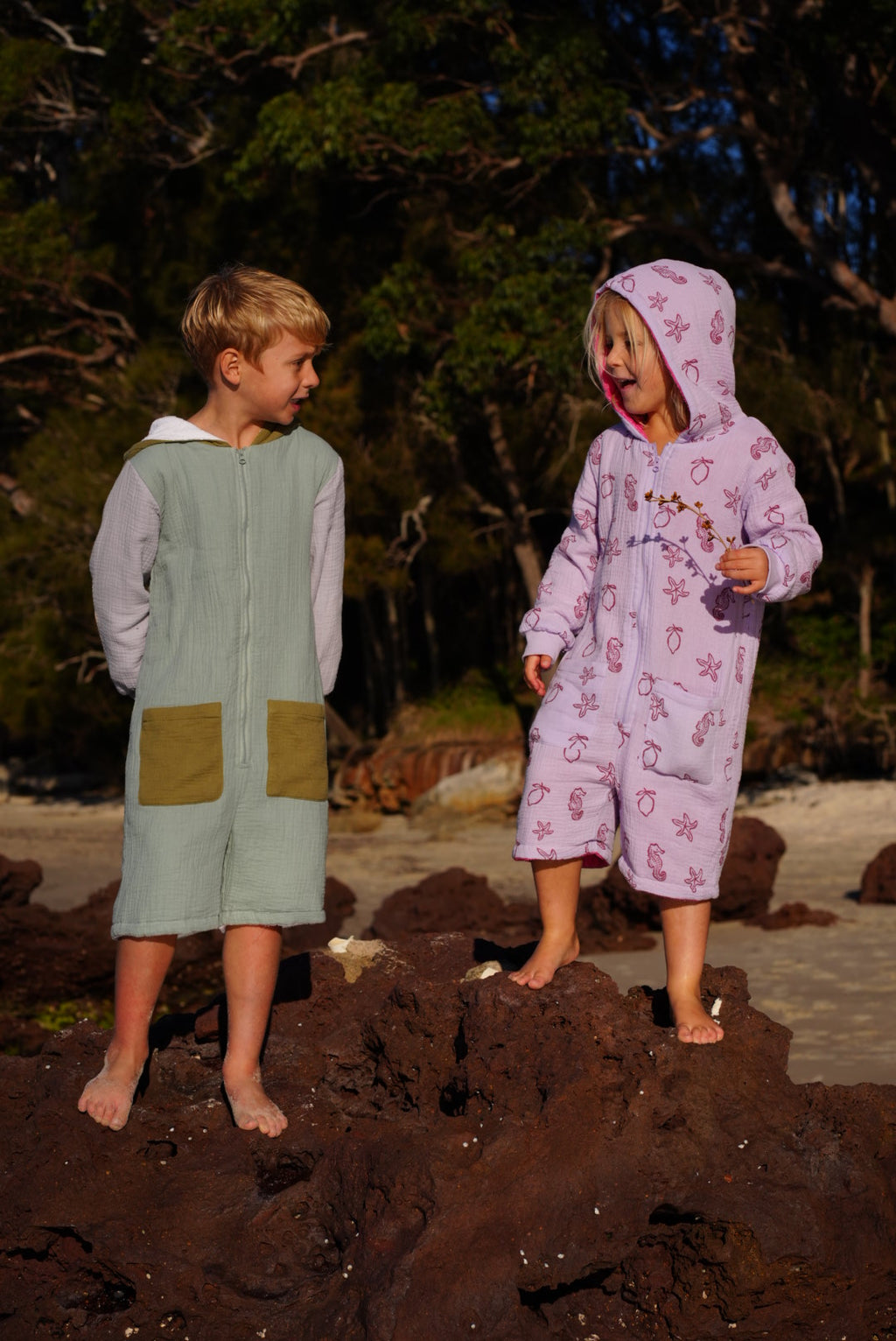 Long-Sleeve Kid’s Jumpsuit Towel