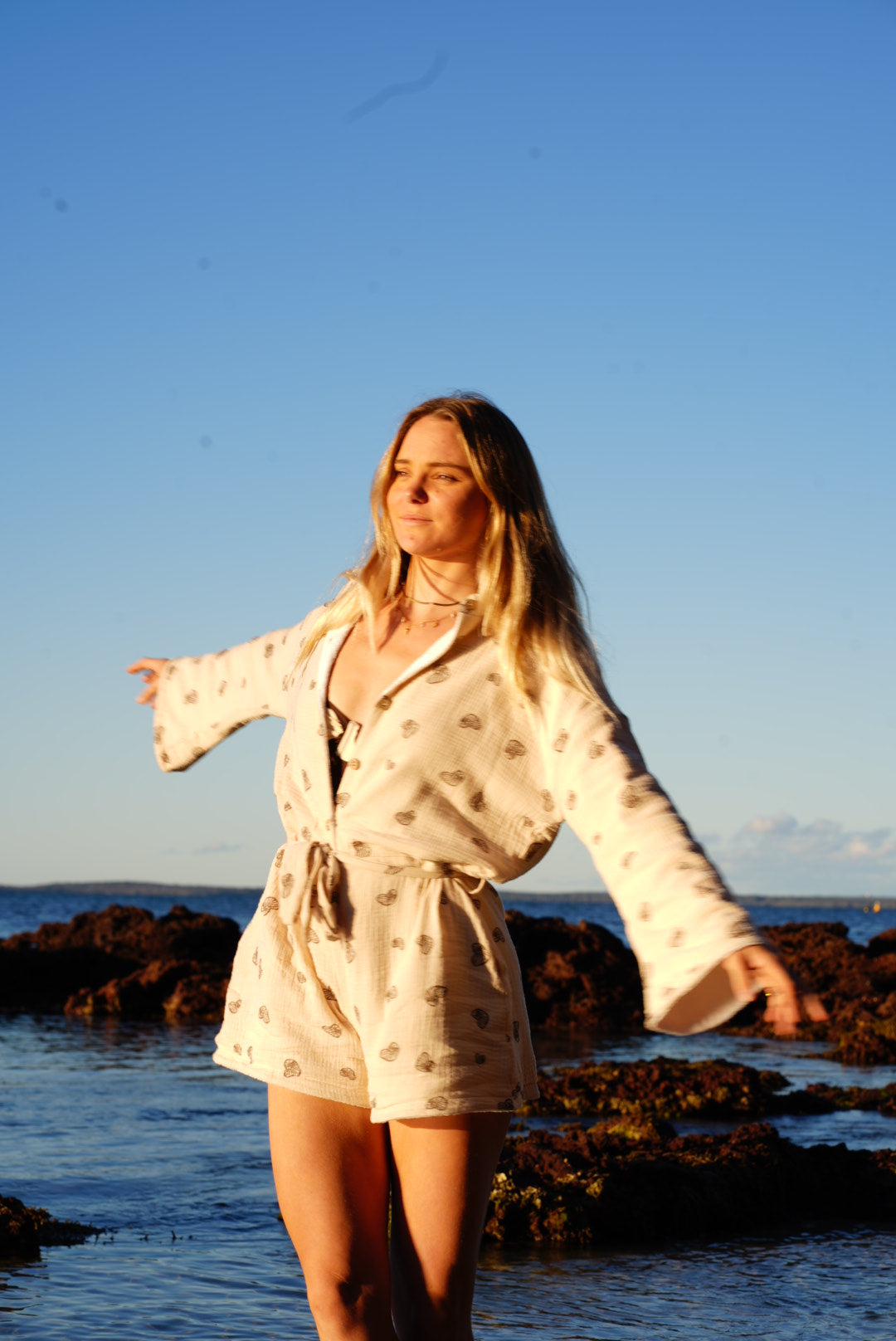 Long Sleeve Women’s Romper Towel