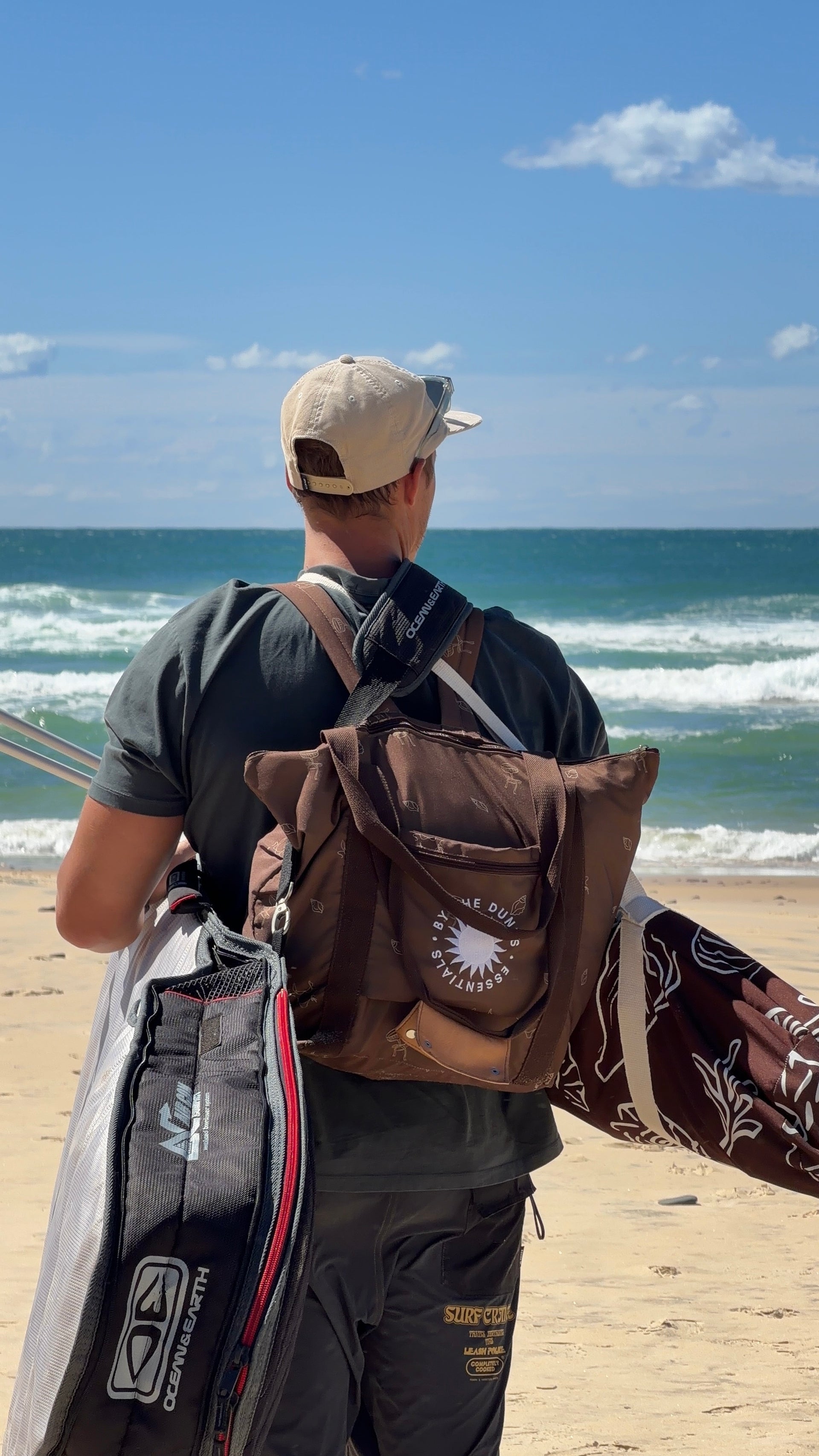 beach travel backpack Portable Waterproof Cooler Bag Malo'o Racks back vibes with our straw backpack Buy Large Neutral Mesh Beach